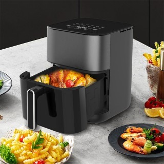 Non-stick dual-heating household air fryer