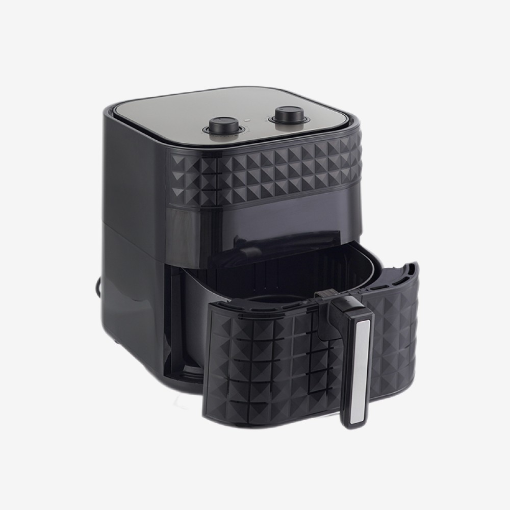 Dual-knob mechanical control air fryer