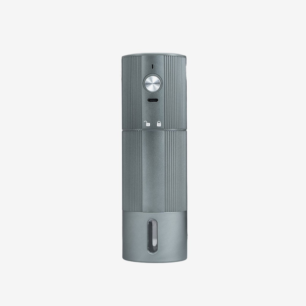 Aluminum rechargeable electric coffee bean grinder