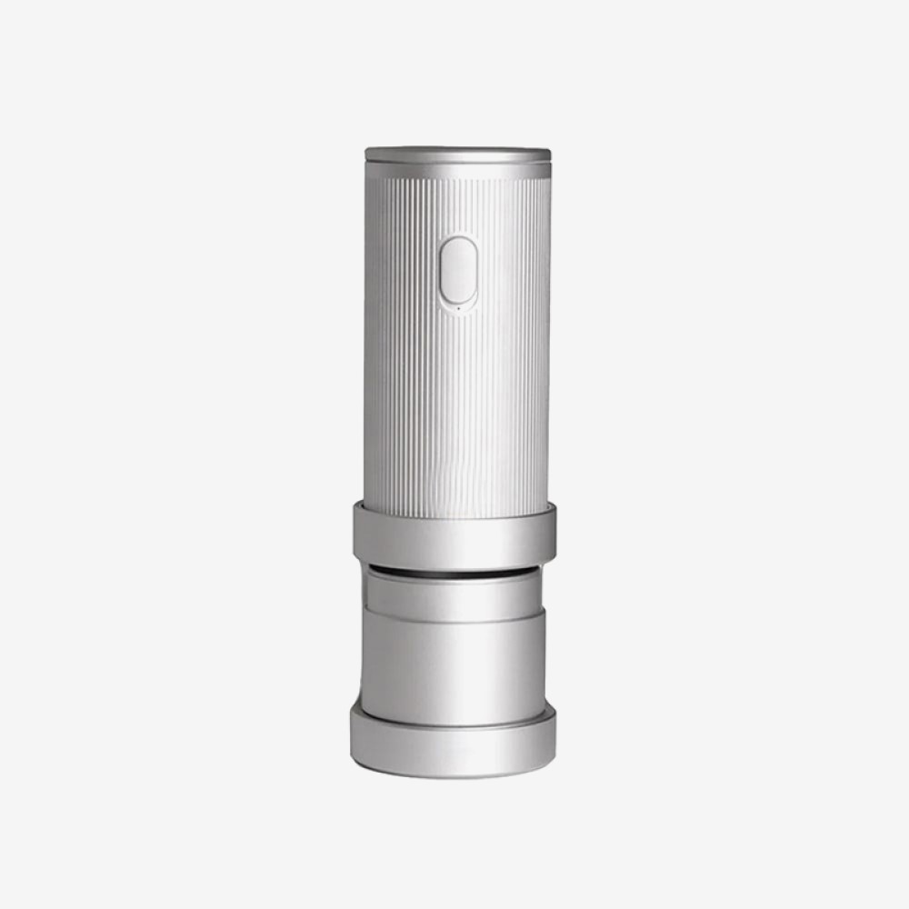 Stylish metal electric coffee bean grinder
