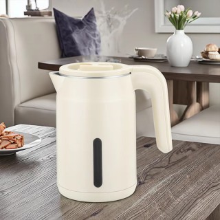 Double-walled stainless steel electric kettle