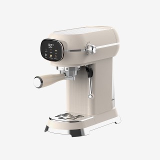 Retro digital touchscreen espresso machine