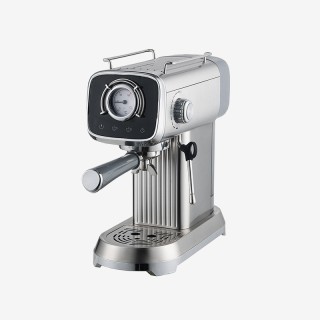 Silver multi-functional espresso machine