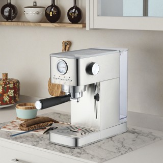 Durable stainless steel espresso machine