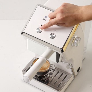 Newly designed white espresso machine