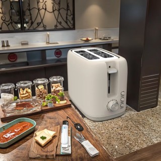 6-level temperature control 2-slice toaster