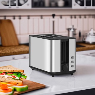 Automatic pop-out electric household 2-slice toaster