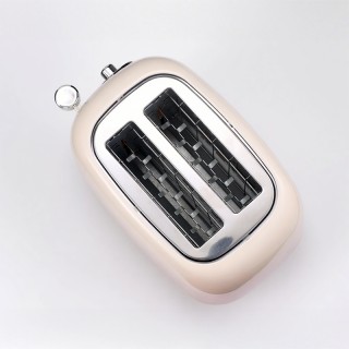 Retro automatic wide slot 2-slice toaster