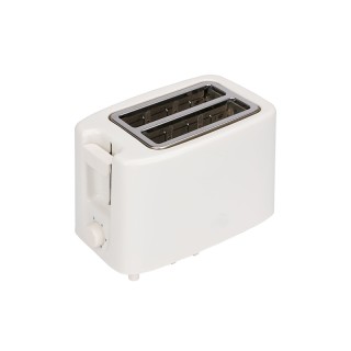 White automatic pop-up 2-slice toaster