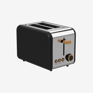 High-quality stainless steel 2-slice toaster